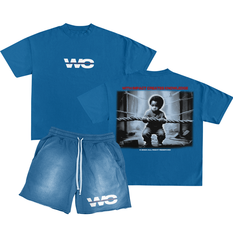 Blue shirt/short set-zoom-