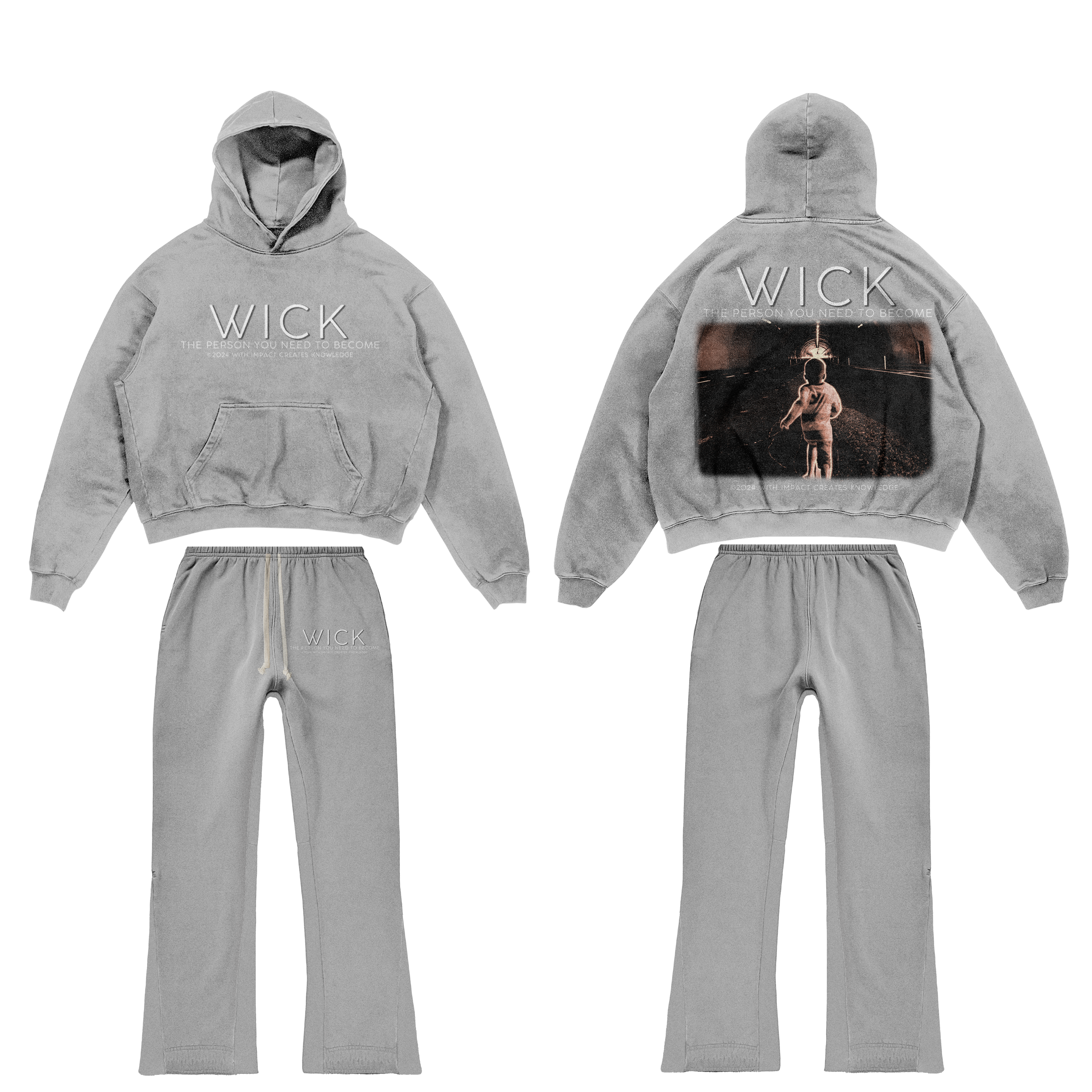 Grey satin set-zoom-1