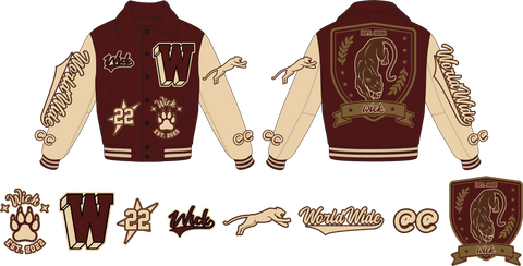 Burgundy-Cream Leather Luxury Jacket