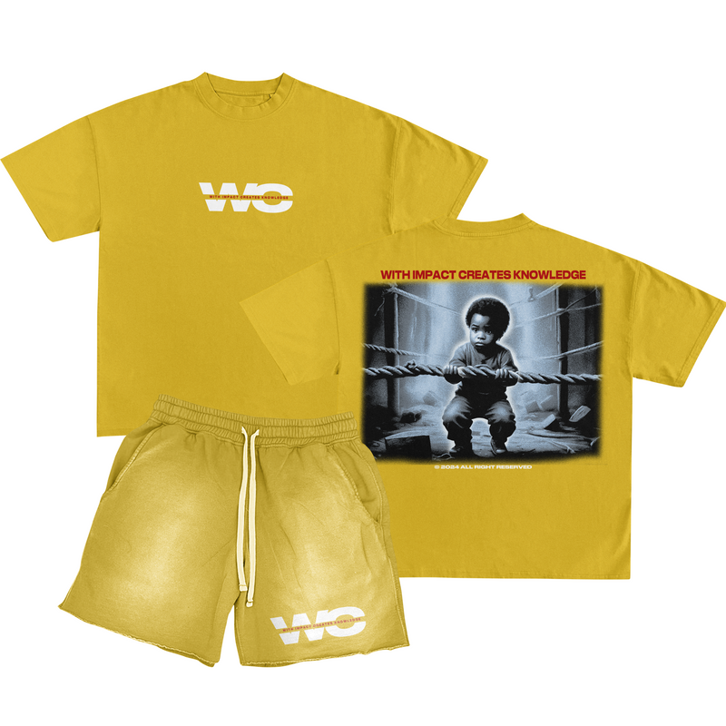 Yellow shirt/short set-zoom-
