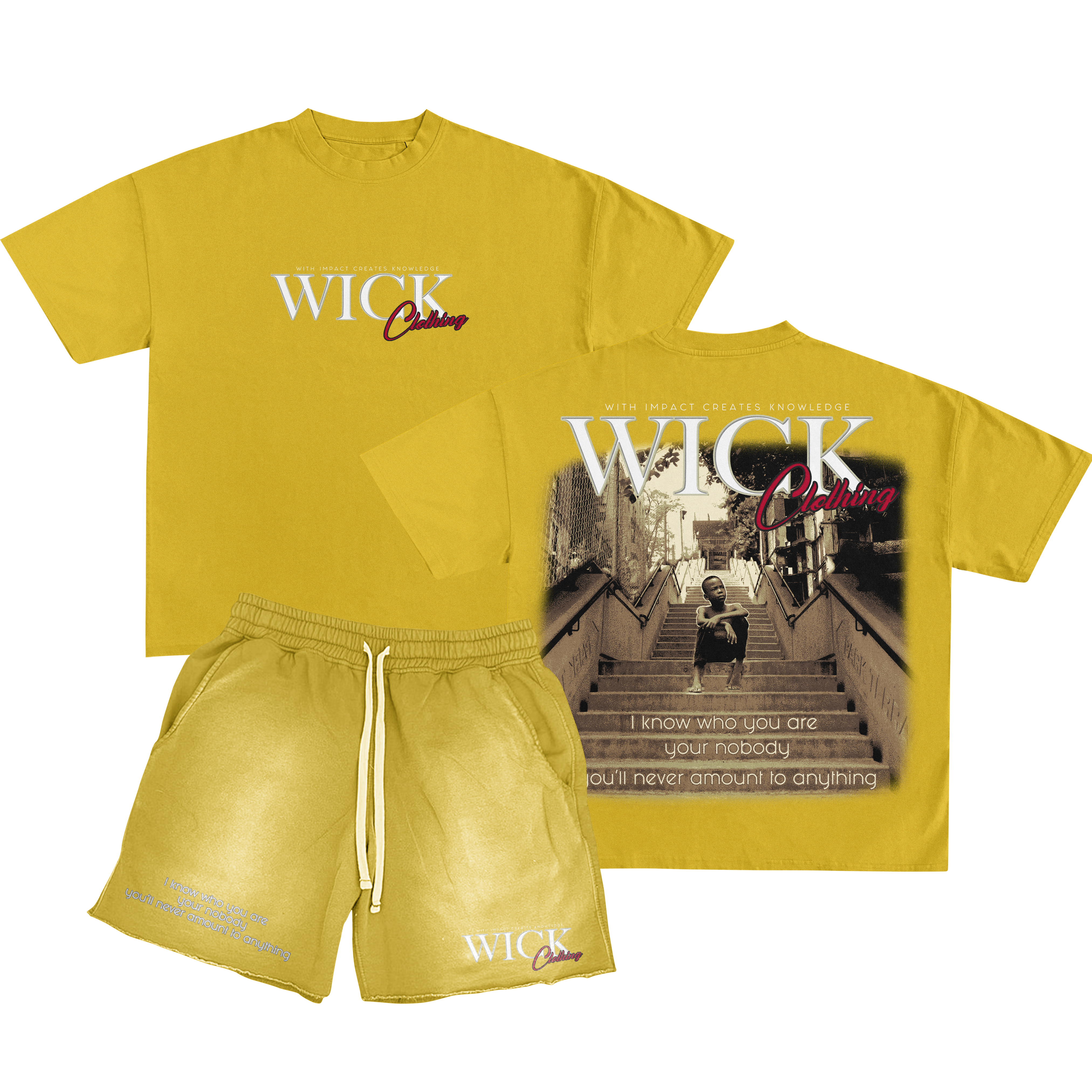 Yellow Short and Shirt Set-zoom-1