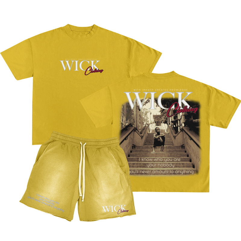 Yellow Short and Shirt Set-zoom-