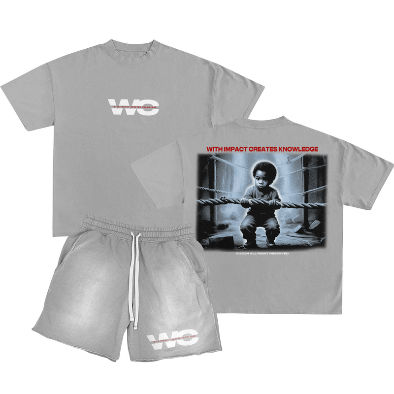 Grey shirt/short set-zoom-