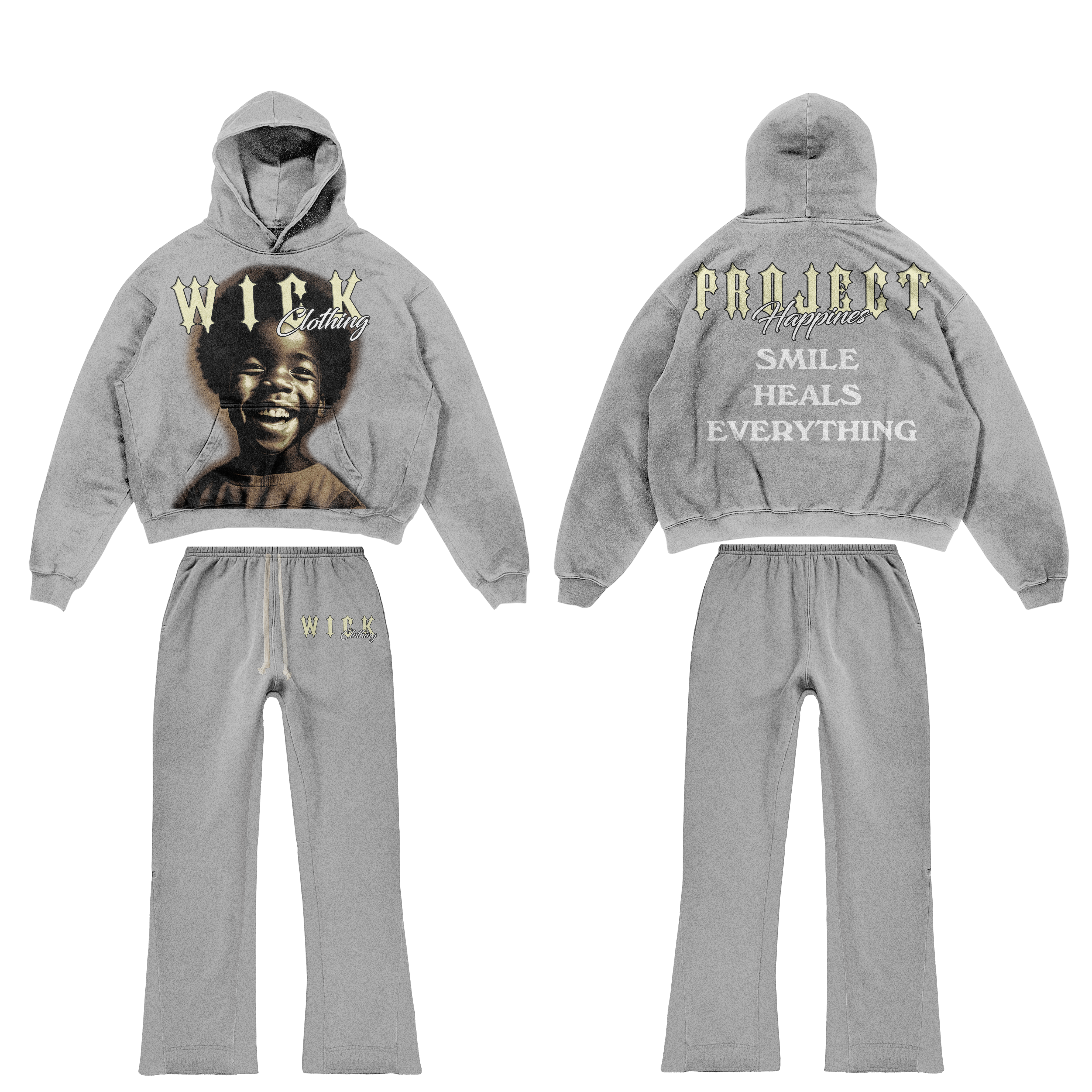 Grey satin set-zoom-1