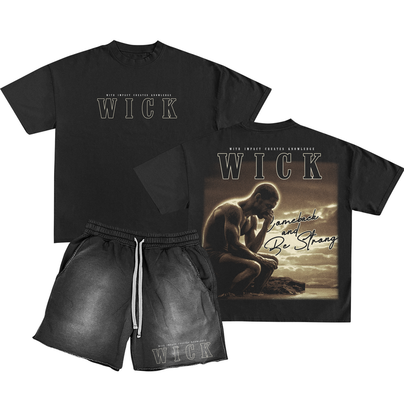 Black Short / Shirt Set-zoom-