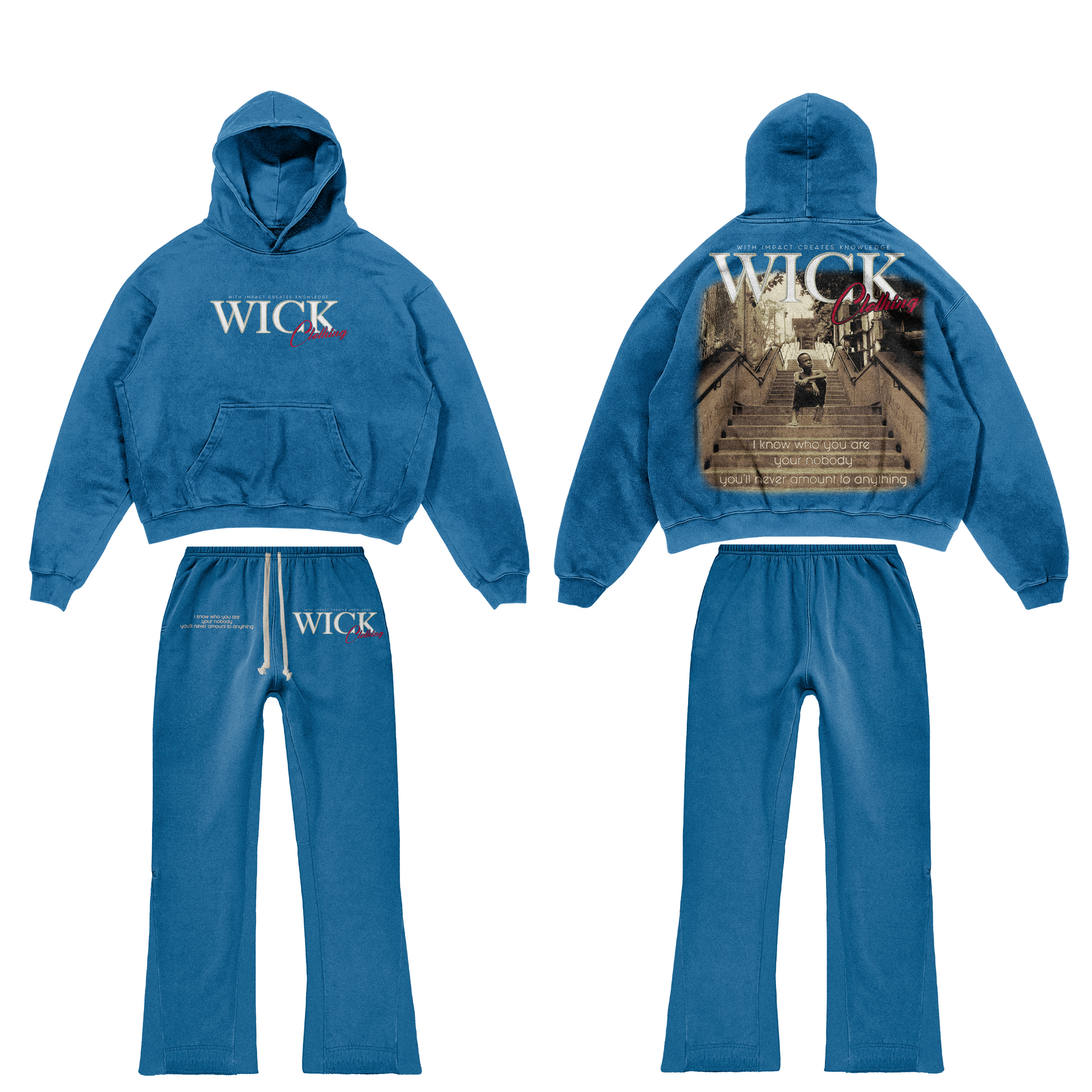 Blue satin set-1