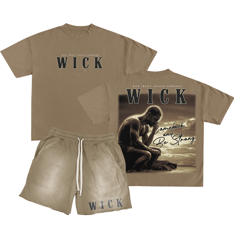 Brown Short / Shirt Set-zoom-