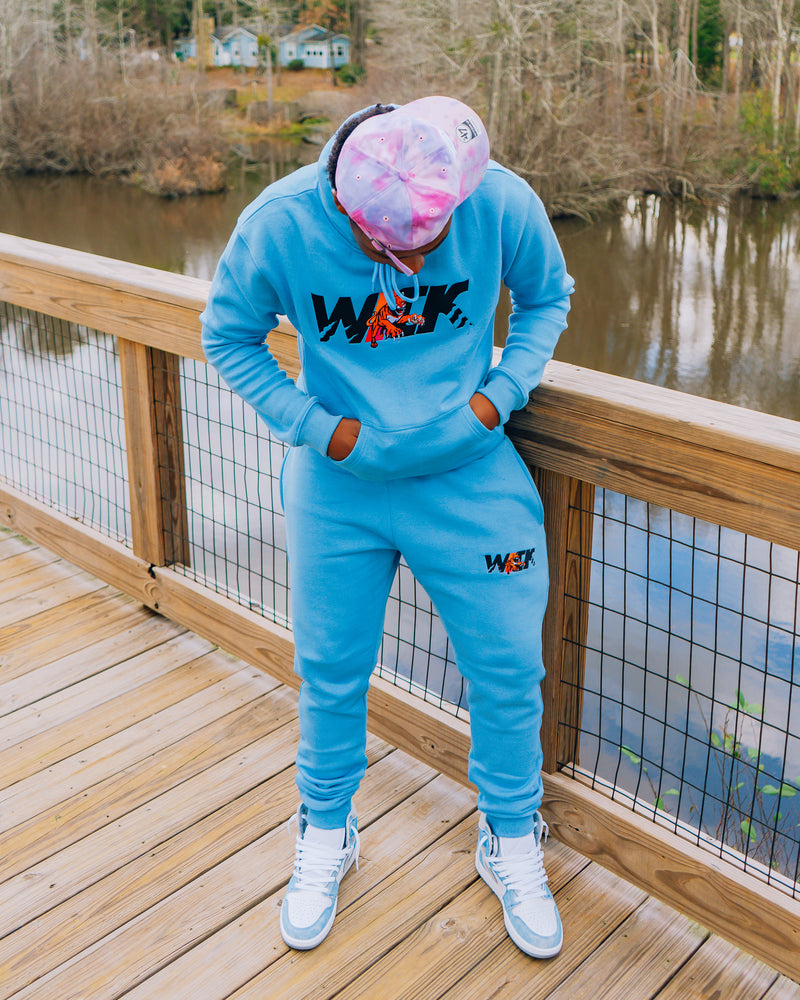 Sky Blue Hoodie & SweatPants Set-zoom-