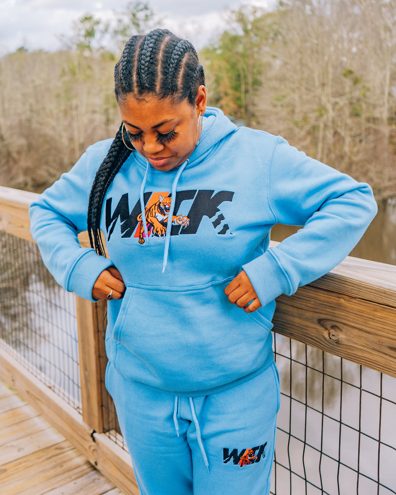 Sky Blue Hoodie & SweatPants Set-zoom-
