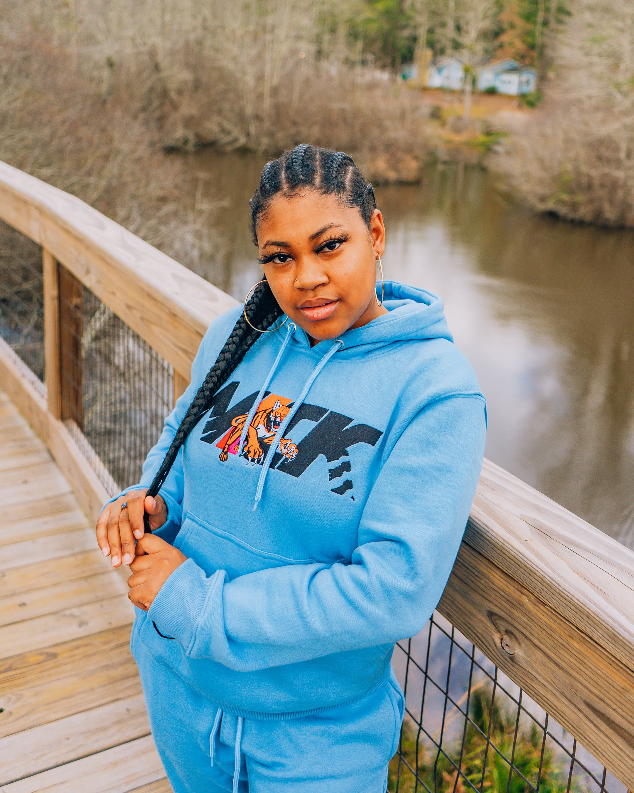 Sky Blue Hoodie & SweatPants Set