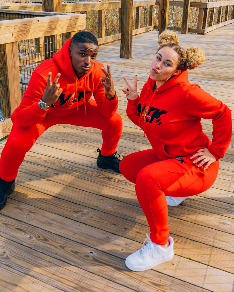 StrawBerry Hoodie & SweatPants Set-zoom-