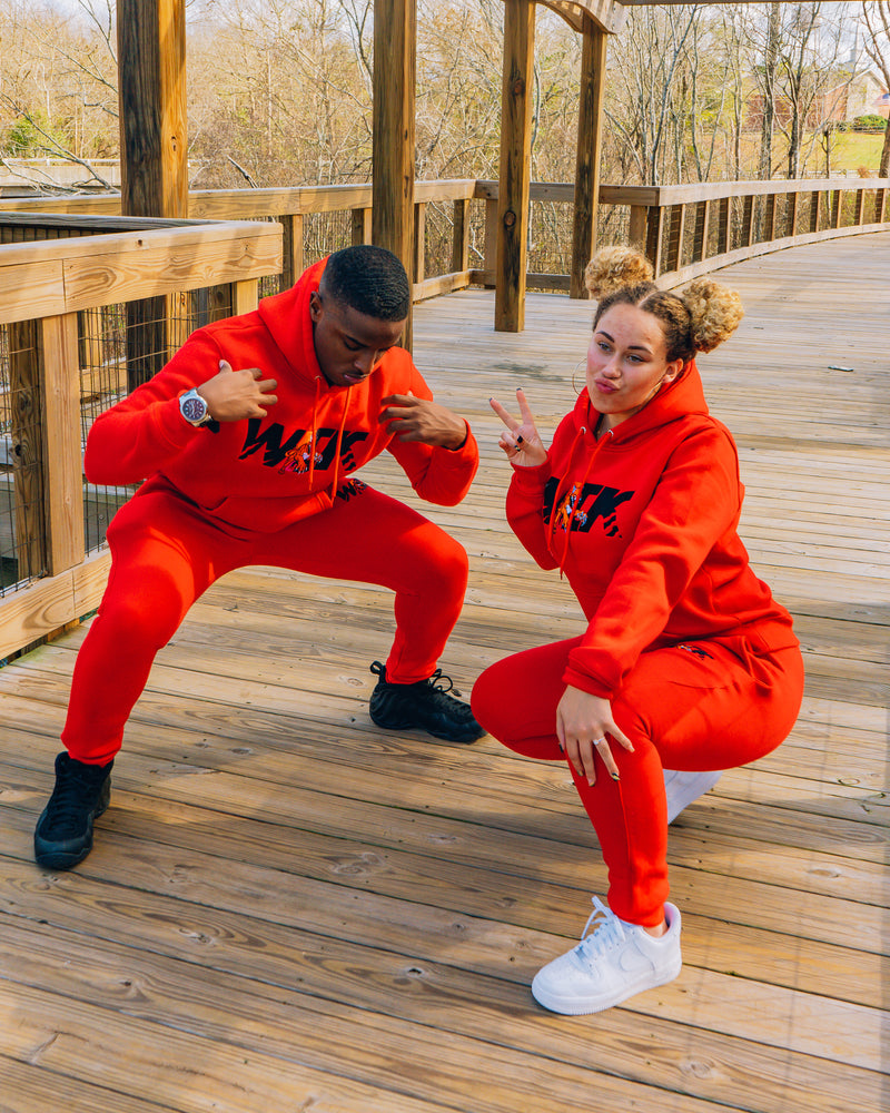 StrawBerry Hoodie & SweatPants Set-zoom-