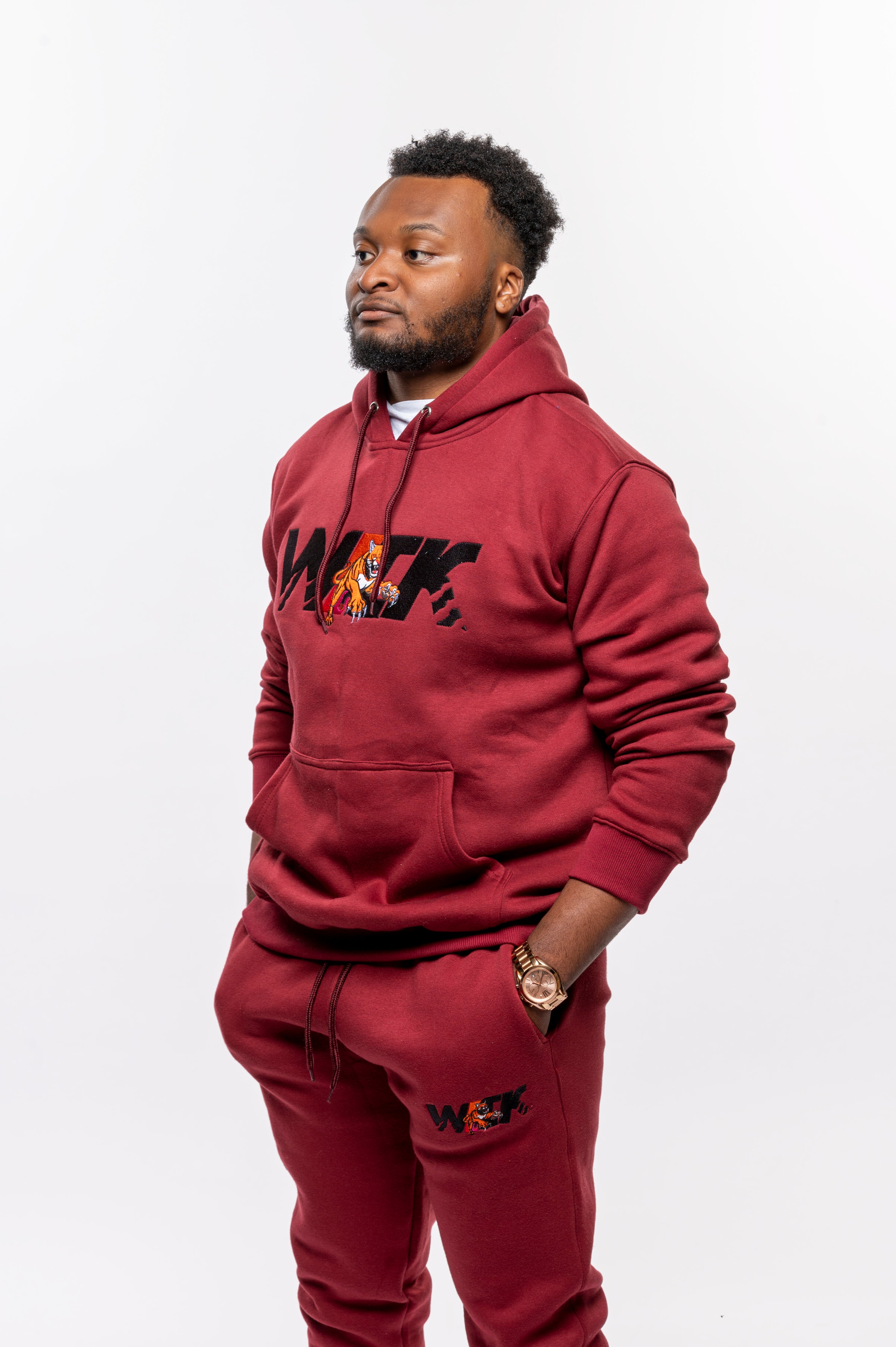 Cozy Jogging Suit (Burgundy)-zoom-2