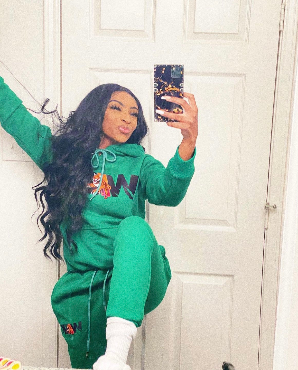 Kiwi 🥝Hoodie & Sweatpants Set-zoom-6